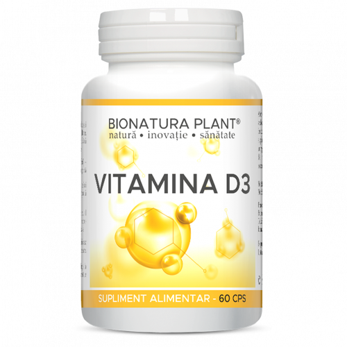 Vitamina D3 - 2000 UI 60 cps, Bionatura Plant